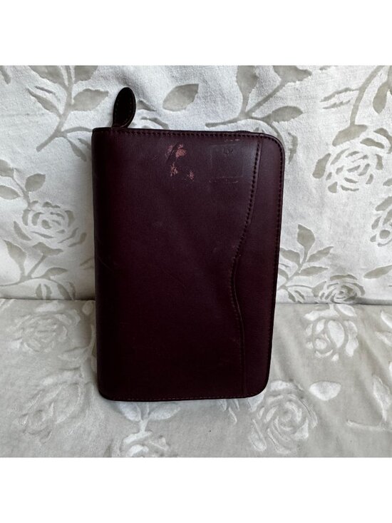 Day-Timer Other - Vintage 1994 Day-Timer Leather Zip Planner Organizer With Inserts 6-Ring Binder